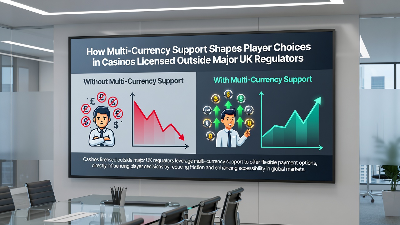 Diverse currency symbols displayed during casino account funding process