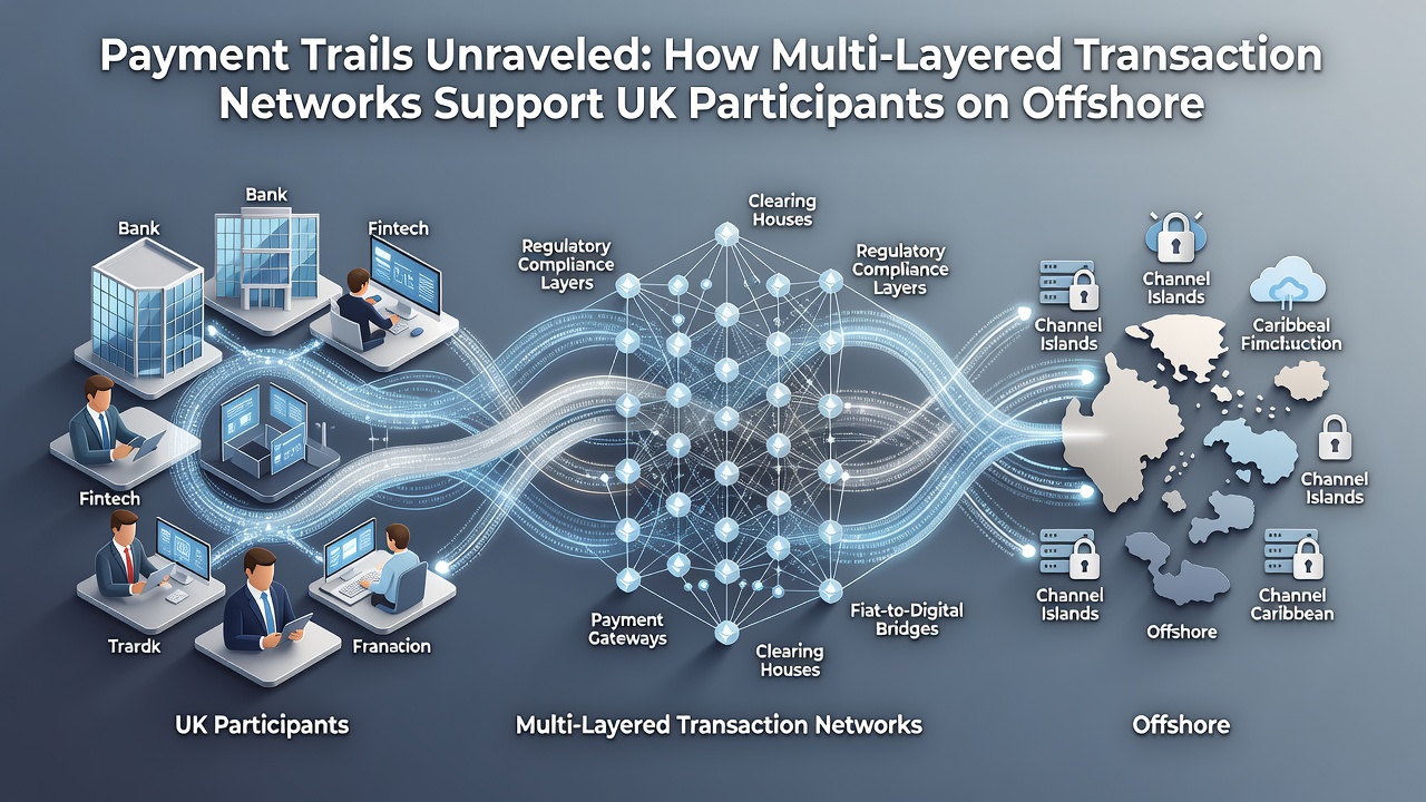 Illustration of cryptocurrency conversion steps within multi-stage payment sequences for international platform access