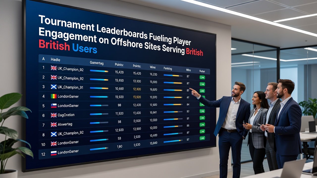 Players review updated leaderboard positions on offshore sites during evening sessions, with progress charts visible on screens