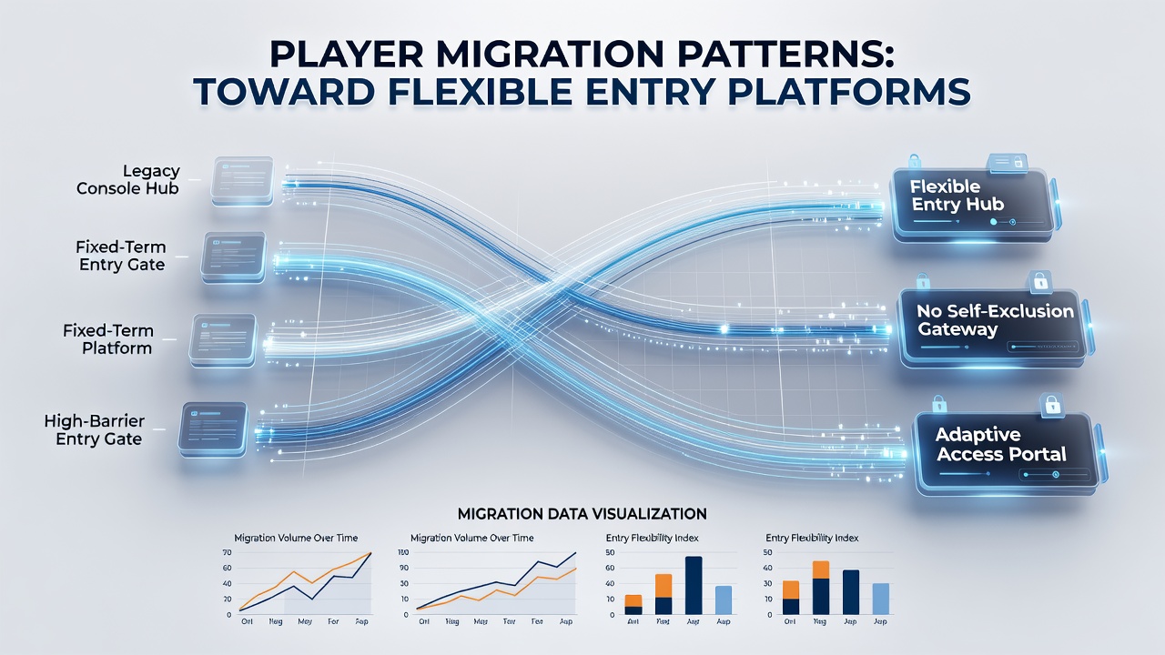 Infographic detailing technology and payment methods supporting player access across exclusion-free gaming environments